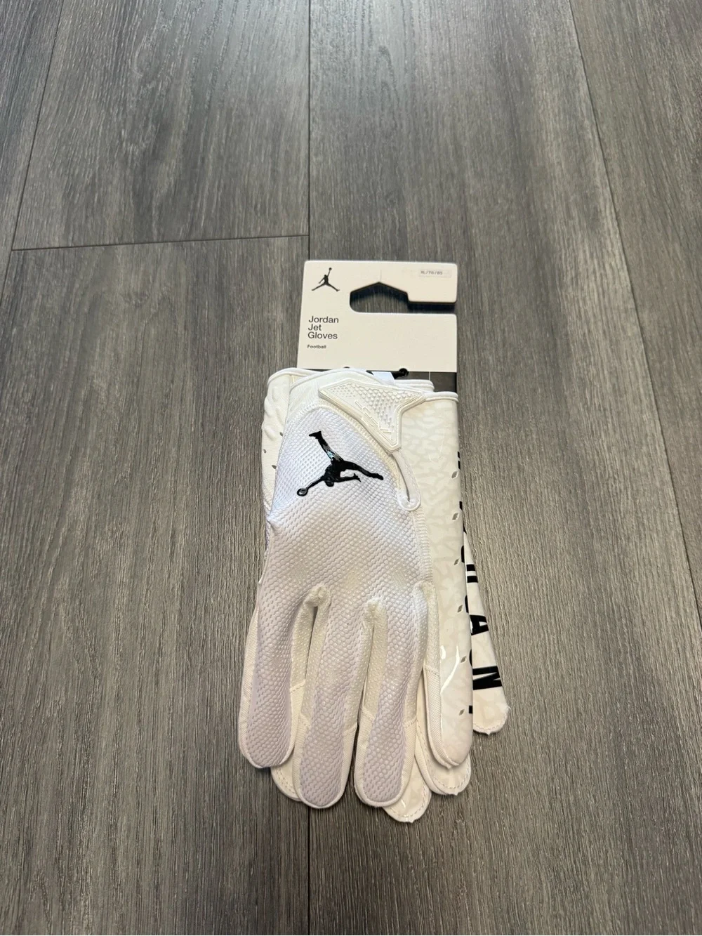 New Jordan Jet 7.0 Football Receiver Gloves White Men's Size XL DV4209-102